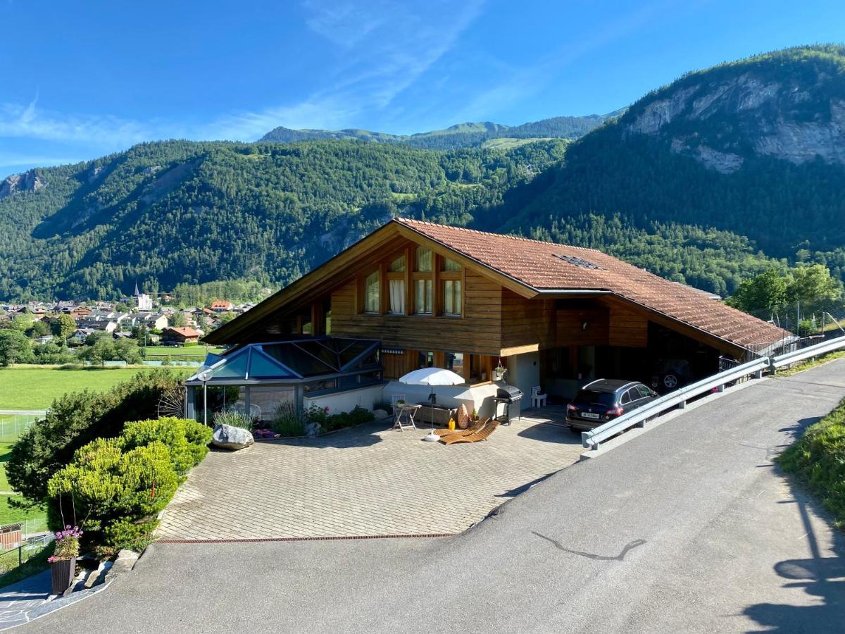 Appartement Aareschlucht- Grandiose Aussicht Fuer 2-6 Pers. Meiringen Bagian luar foto