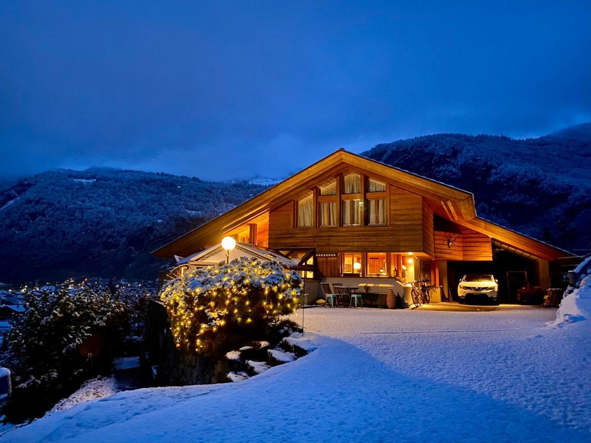 Appartement Aareschlucht- Grandiose Aussicht Fuer 2-6 Pers. Meiringen Bagian luar foto